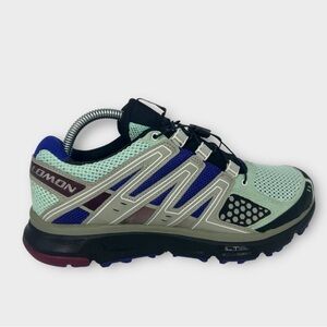 Salomon XR Mission 1 Turquoise Purple Trail Running Shoes Women's US Size 9.5